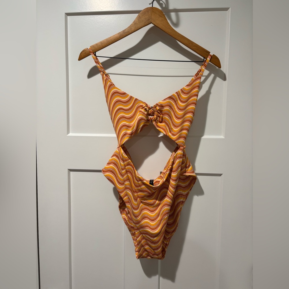 Out From Under Cutout High Cut Cheeky One Piece Swimsuit
